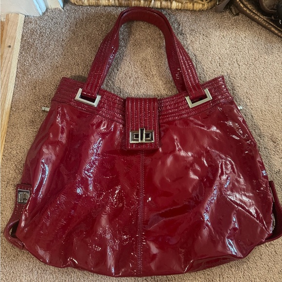 Kooba Elegant Red Patent Leather Women's Bag - Picture 1 of 4